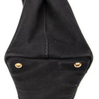 Bandolera pequeña Canapa Tote Lona Canapa negra