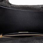Bandolera pequeña Canapa Tote Lona Canapa negra