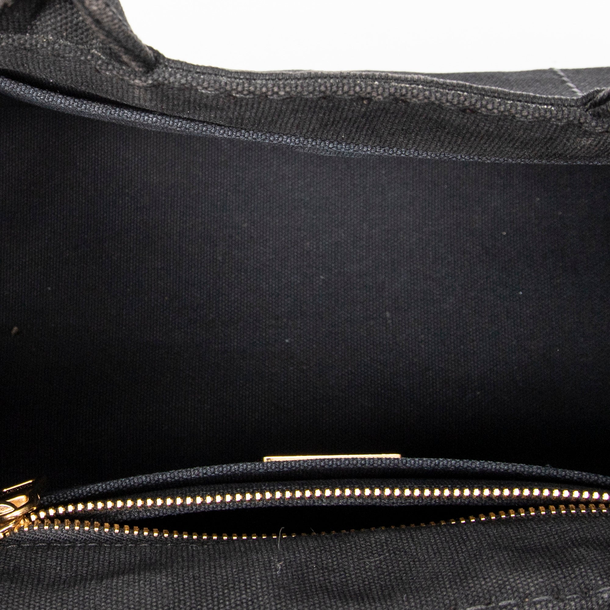 Bandolera pequeña Canapa Tote Lona Canapa negra