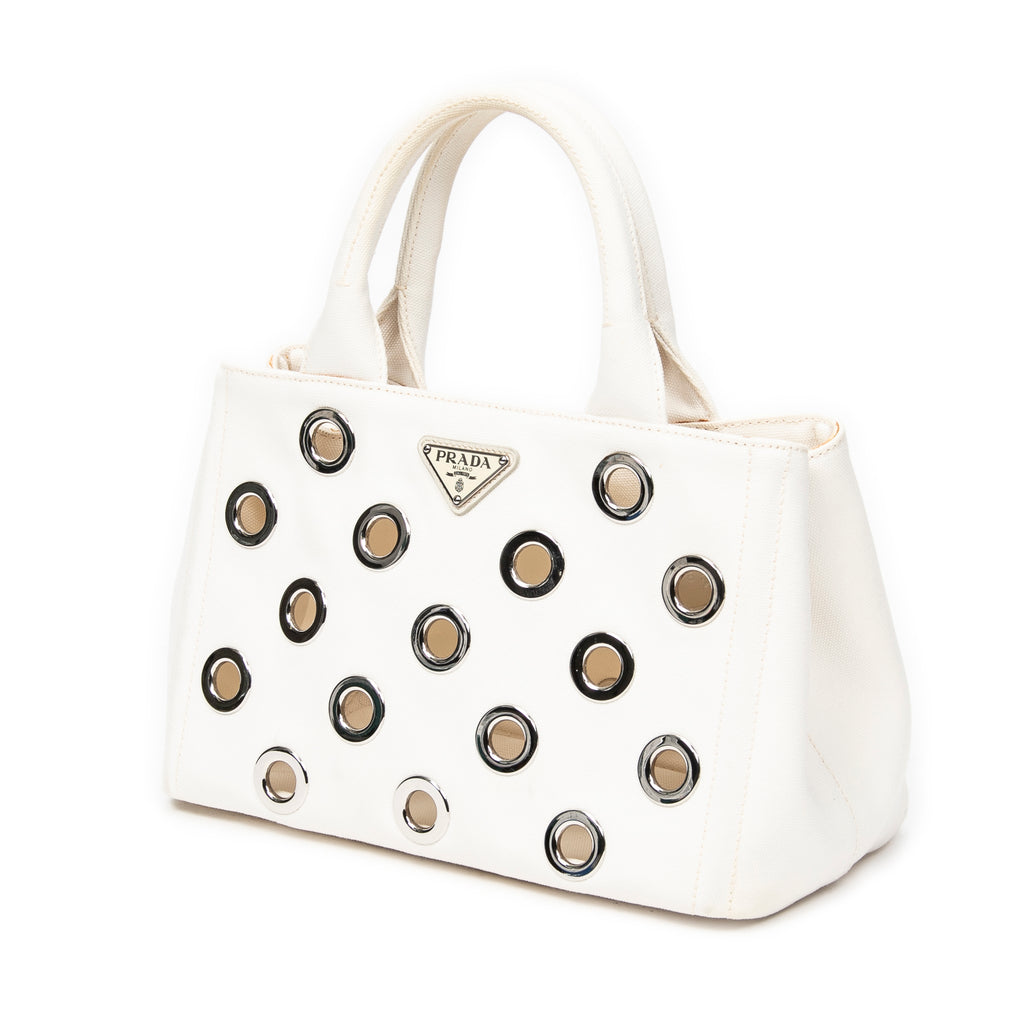 Shoulder bag Small Grommet Canapa Tote Ivory Grommet Canapa Canvas