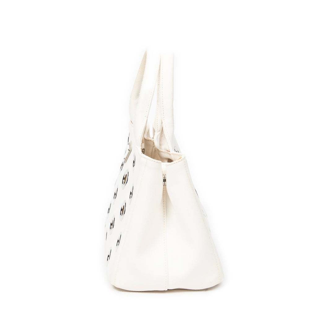 Shoulder bag Small Grommet Canapa Tote Ivory Grommet Canapa Canvas