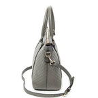Shoulder bag Convertible Satchel Grey Microguccissima Leather