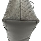 Shoulder bag Convertible Satchel Grey Microguccissima Leather