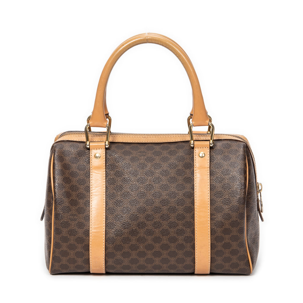 Celine - Mini Boston Vintage - Marron/Beige