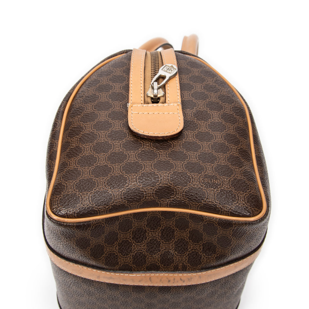 Celine - Mini Boston Vintage - Marron/Beige