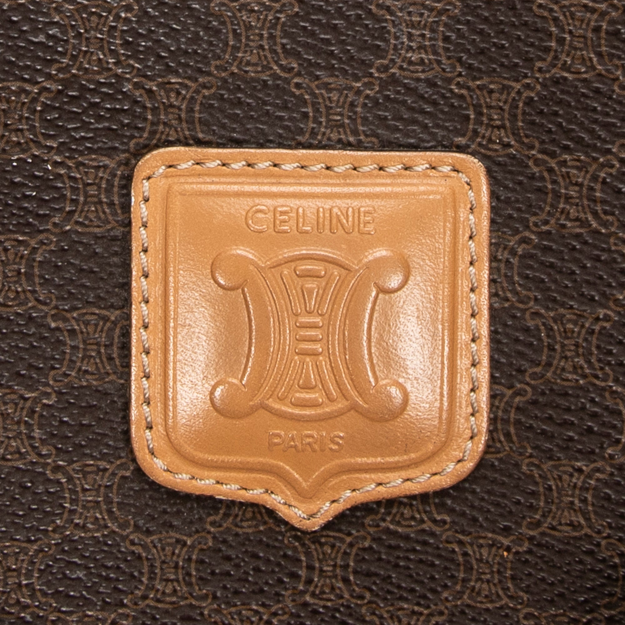 Celine - Mini Boston Vintage - Marron/Beige