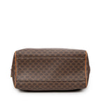 Handbag Vintage Mini Boston Brown Macadam Coated Canvas
