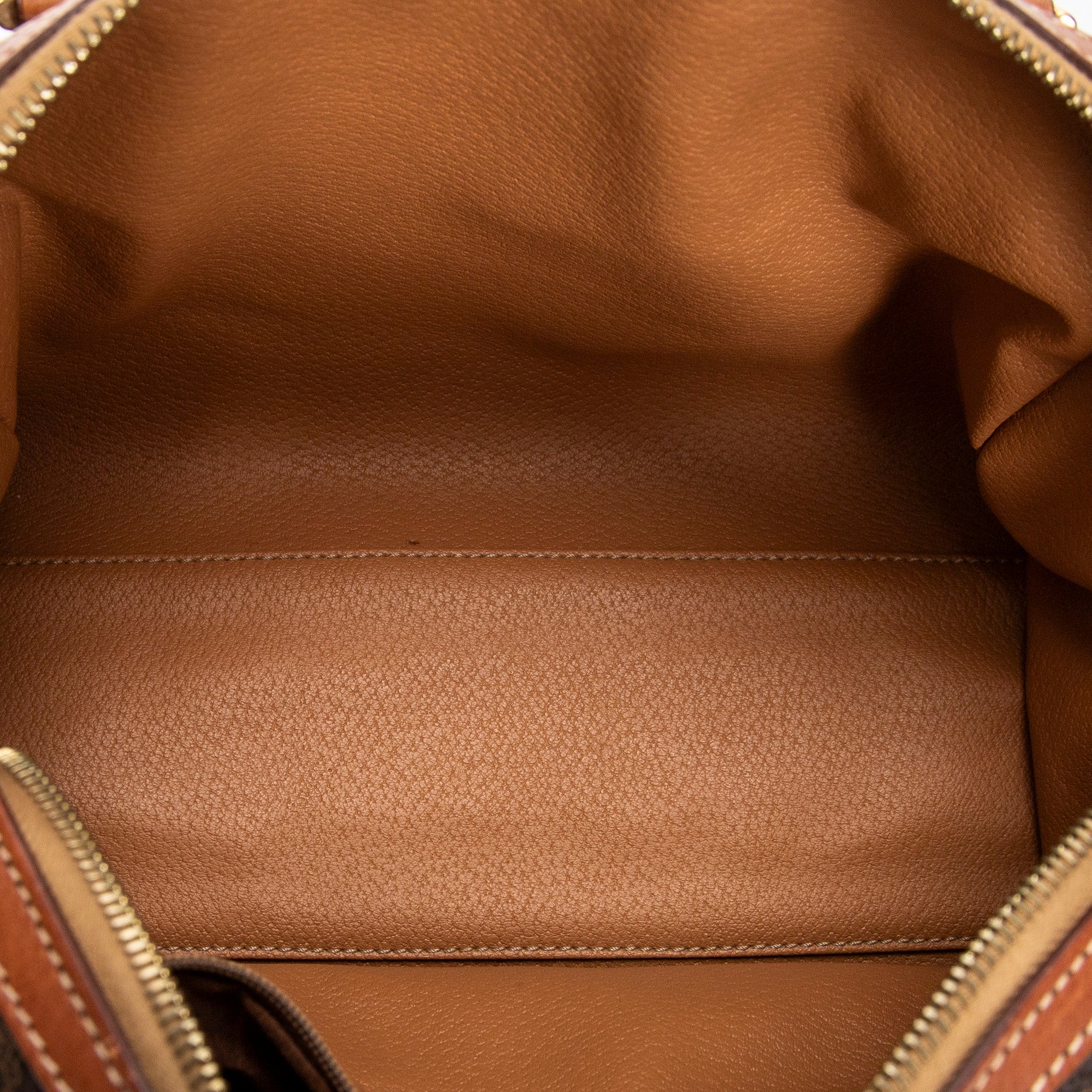 Handbag Vintage Mini Boston Brown Macadam Coated Canvas