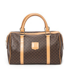 Bolso Vintage Pequeño Boston Lona Macadam Marrón