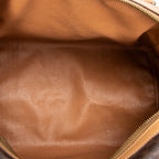 Bolso Vintage Pequeño Boston Lona Macadam Marrón