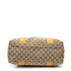 Shoulder bag Vertical Bamboo Bar Shopper Tote Yellow Monogrammed Canvas
