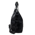Shoulder bag 2-Way Tote Black Horsebit Print Canvas