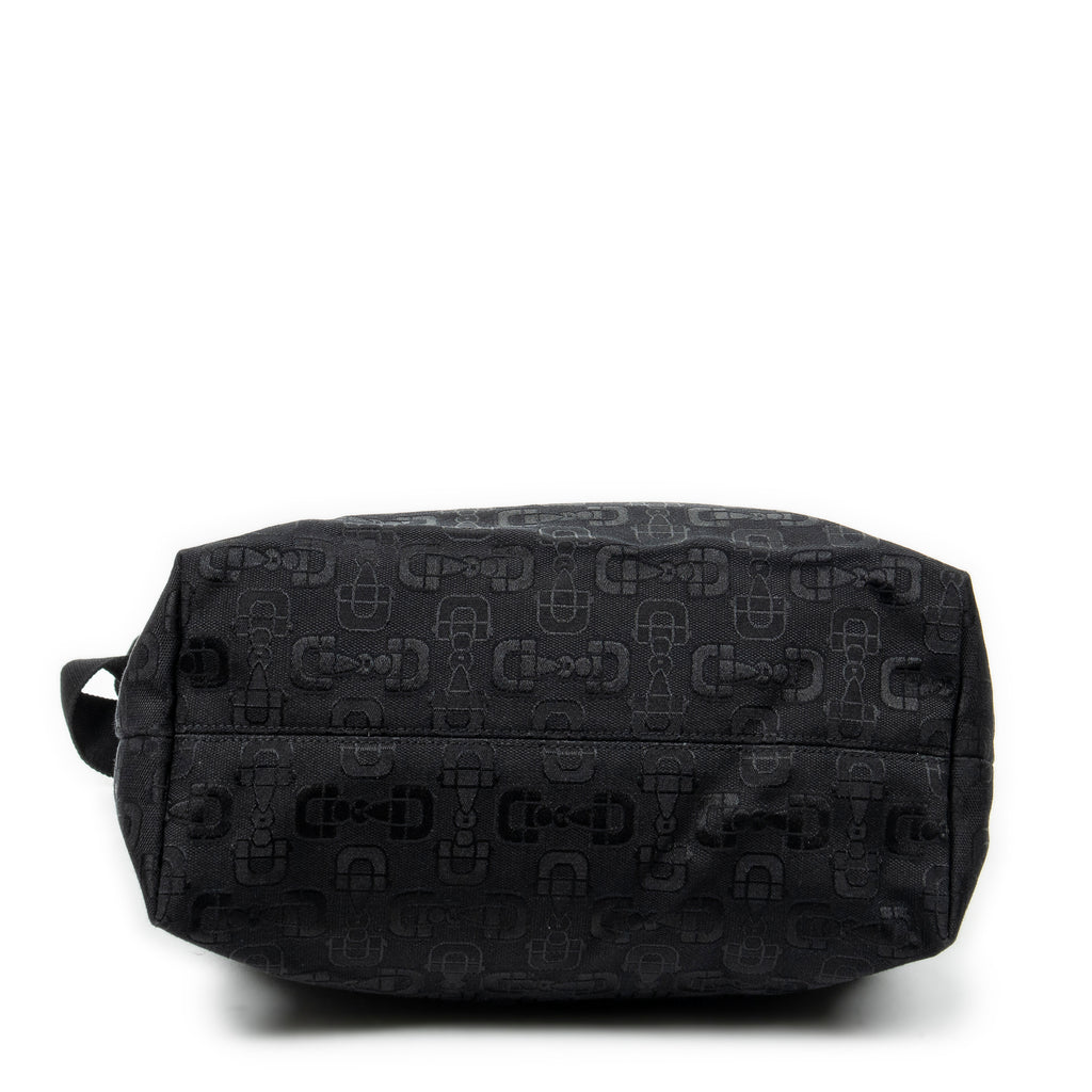 Shoulder bag 2-Way Tote Black Horsebit Print Canvas