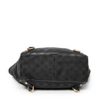Handbag Small Abbey D-Ring Tote Black Monogrammed Canvas