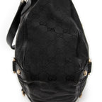 Handbag Small Abbey D-Ring Tote Black Monogrammed Canvas