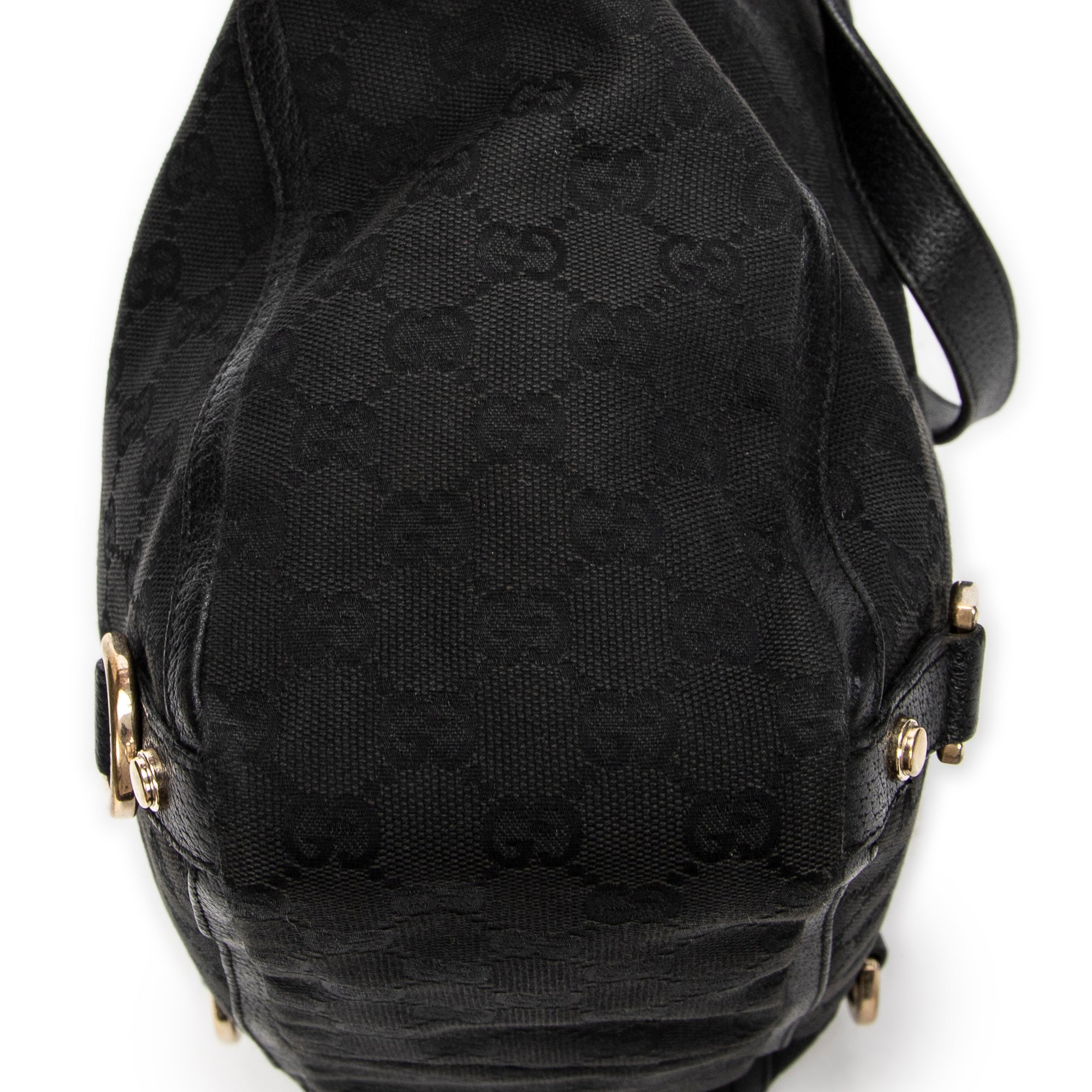 Handbag Small Abbey D-Ring Tote Black Monogrammed Canvas