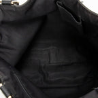Handbag Small Abbey D-Ring Tote Black Monogrammed Canvas