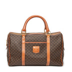 Handbag Vintage Medium Boston Brown Macadam Coated Canvas