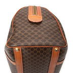 Handbag Vintage Medium Boston Brown Macadam Coated Canvas