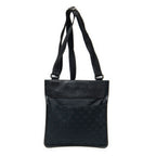 Shoulder bag Small Flat Messenger Black Monogrammed Canvas