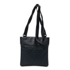 Shoulder bag Small Flat Messenger Black Monogrammed Canvas