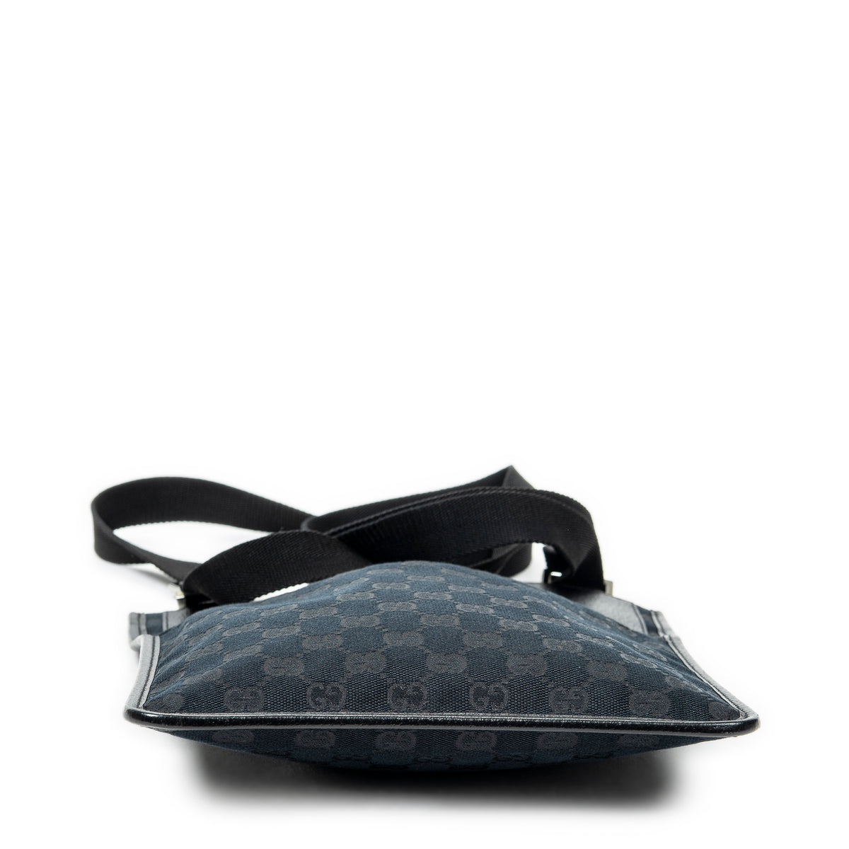 Shoulder bag Small Flat Messenger Black Monogrammed Canvas
