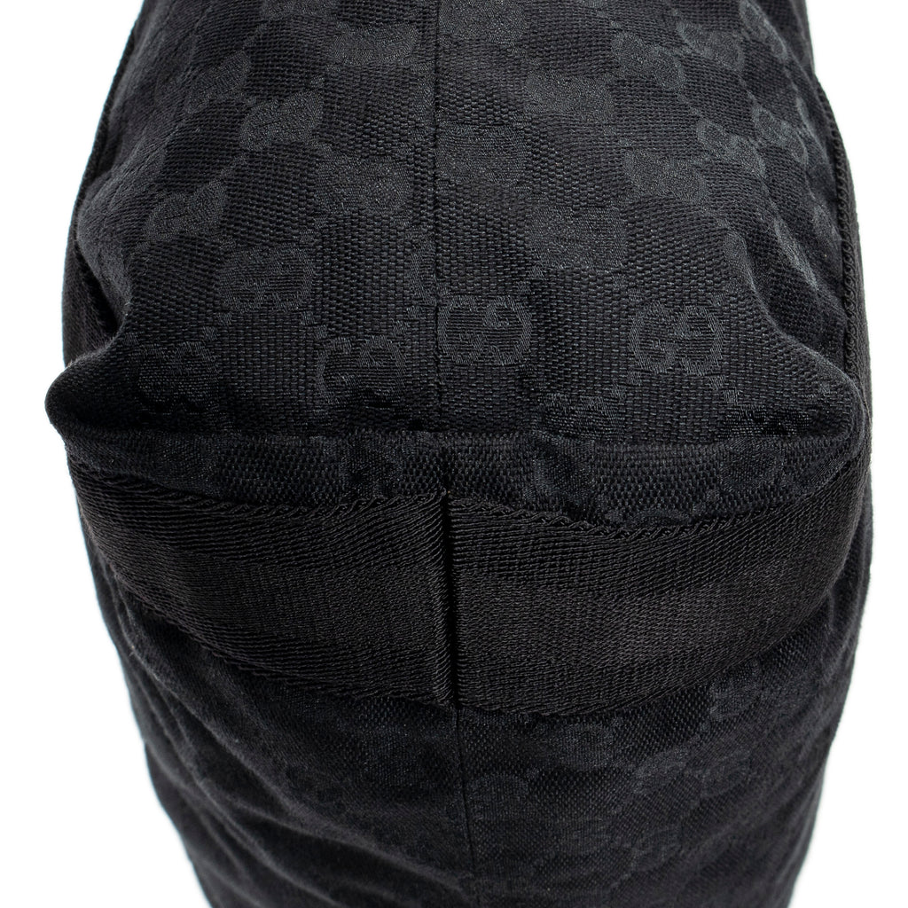 Handbag Open Shopper Black Monogrammed Canvas