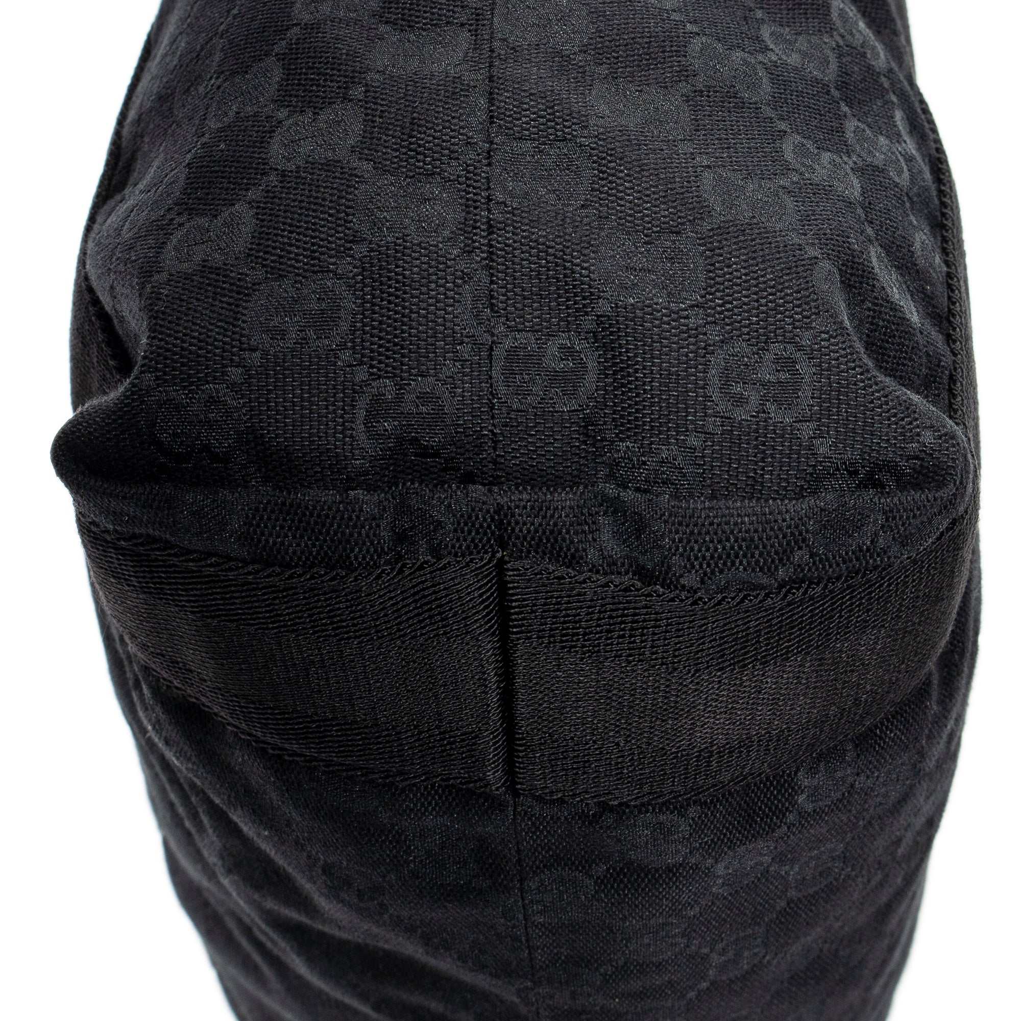 Handbag Open Shopper Black Monogrammed Canvas
