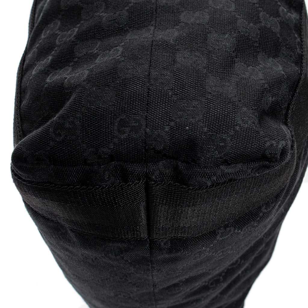 Handbag Open Shopper Black Monogrammed Canvas