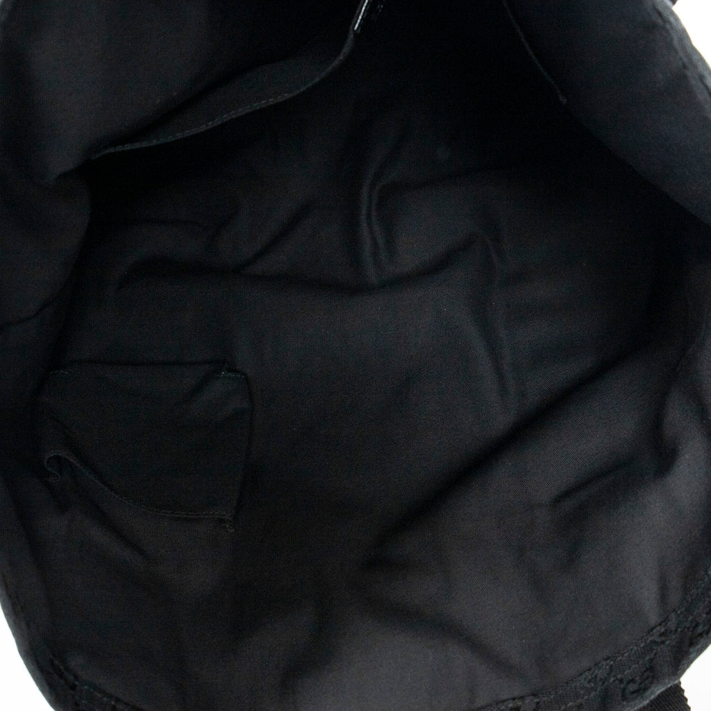 Handbag Open Shopper Black Monogrammed Canvas