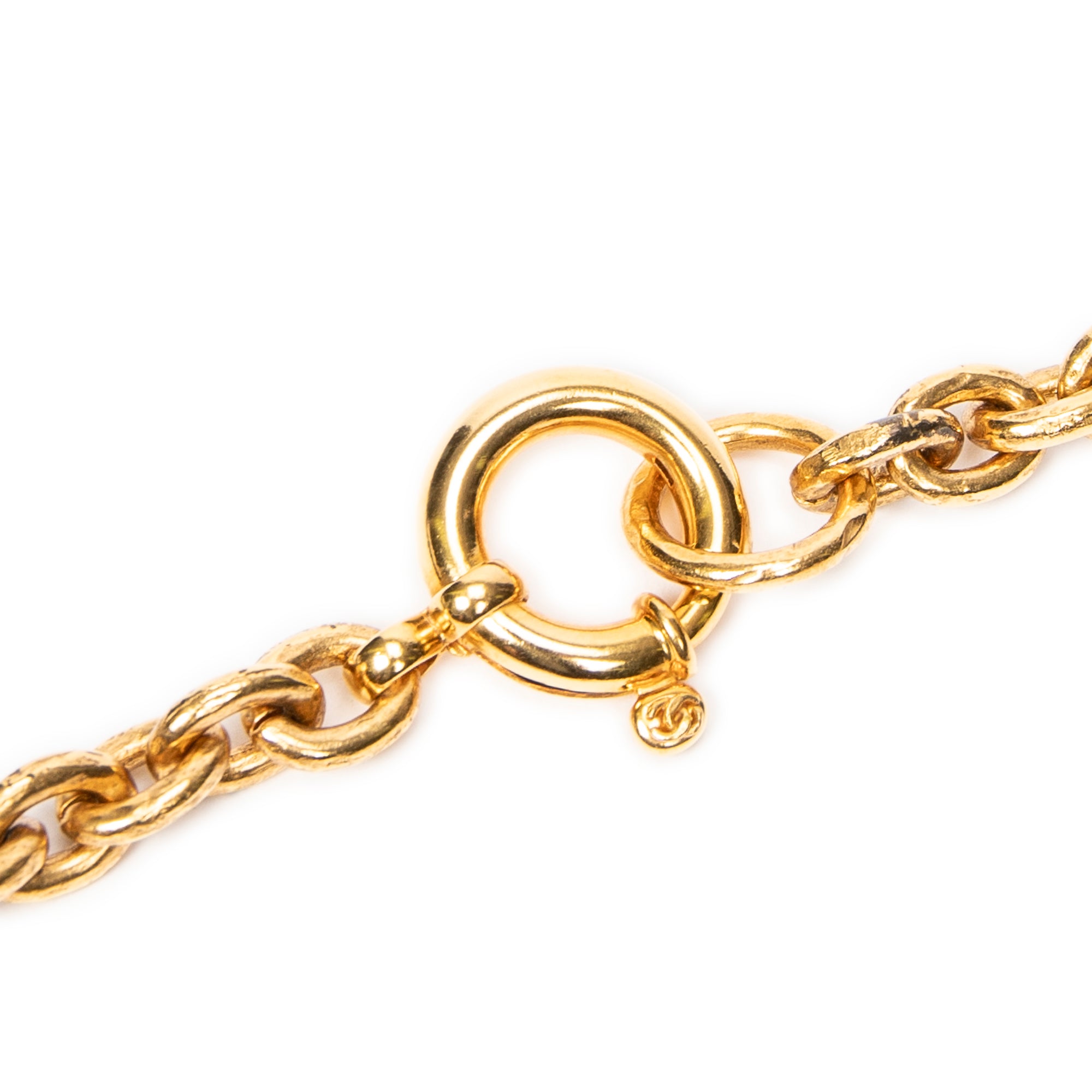 Necklace Triple CC Pendant Necklace Gold Gold Plated