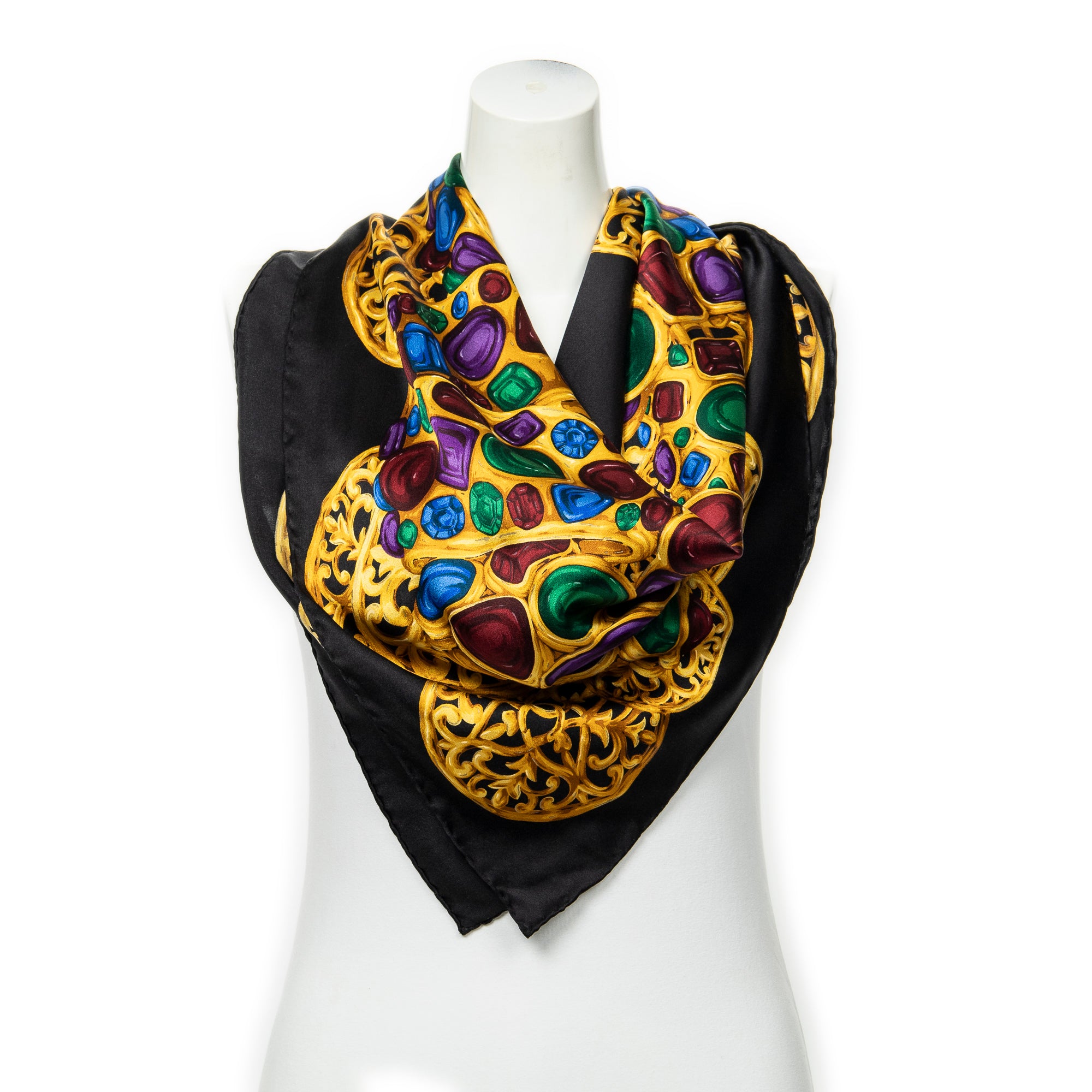 Scarf Scarf Black 100% Silk