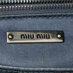 Miu Miu - Cabas zippé chaîne - sarcelle