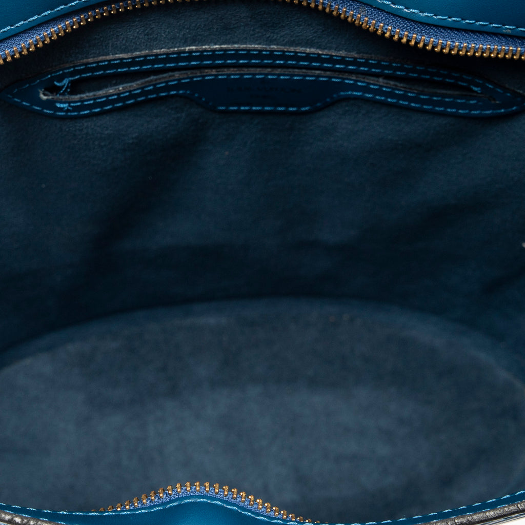 Shoulder bag St-Jacques Long Straps PM Blue Epi