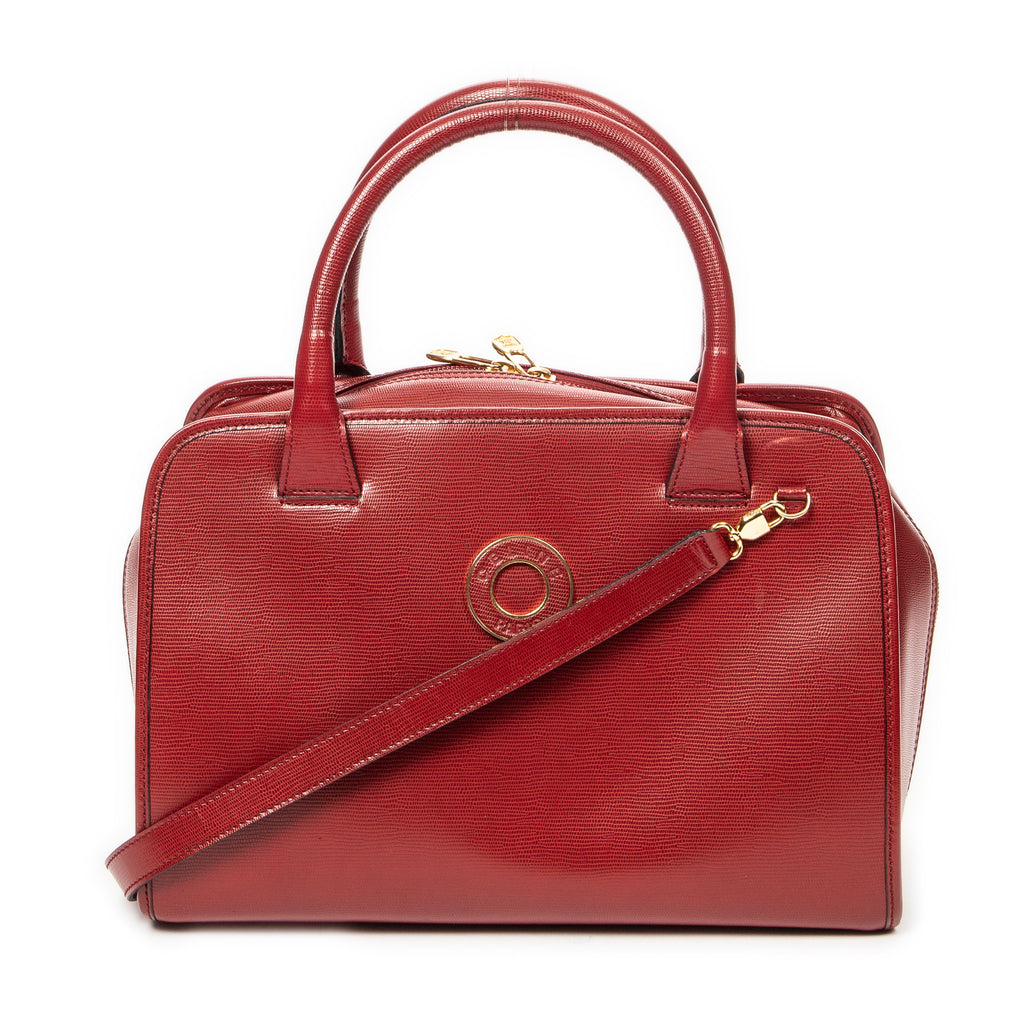 Shoulder bag Vintage Boston Red Grained Leather