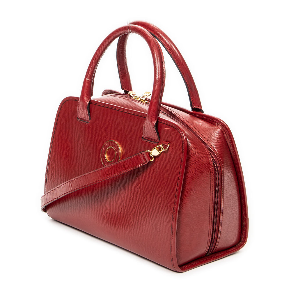Shoulder bag Vintage Boston Red Grained Leather