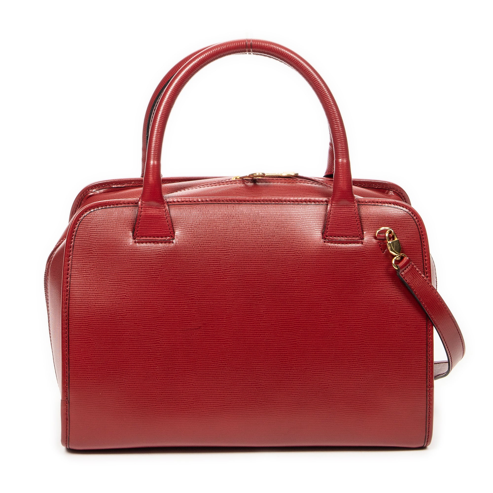 Shoulder bag Vintage Boston Red Grained Leather