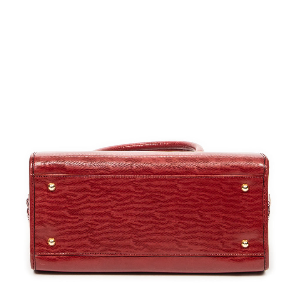 Shoulder bag Vintage Boston Red Grained Leather