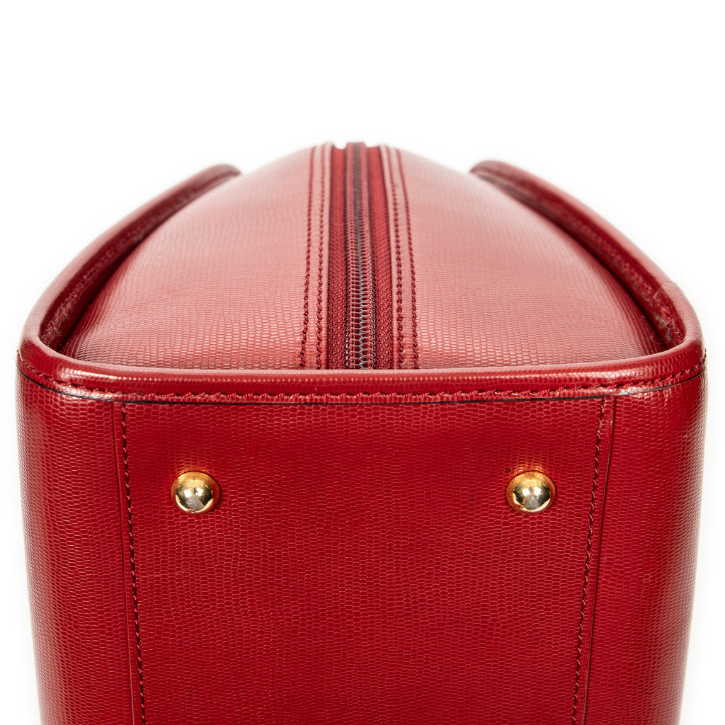 Shoulder bag Vintage Boston Red Grained Leather