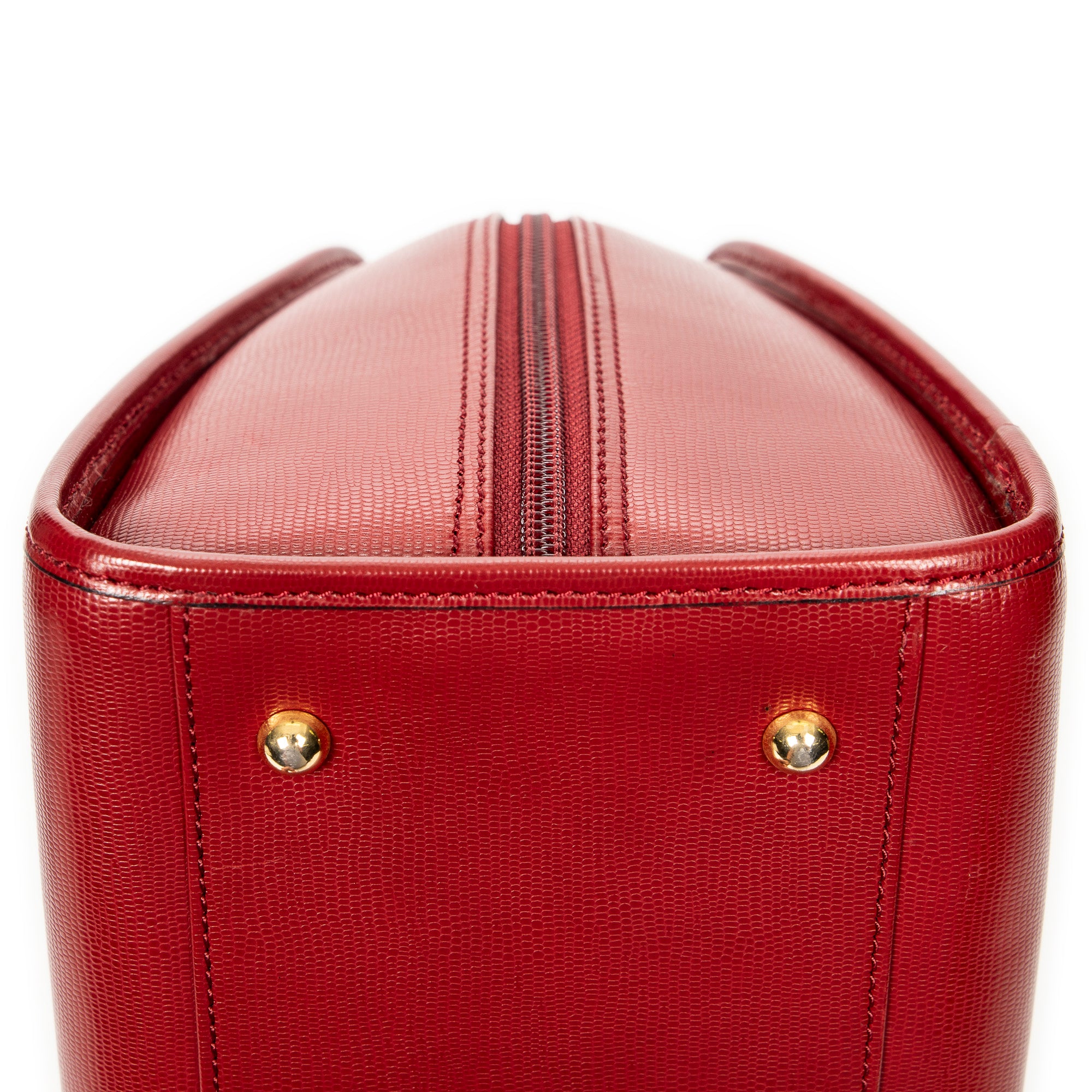 Shoulder bag Vintage Boston Red Grained Leather