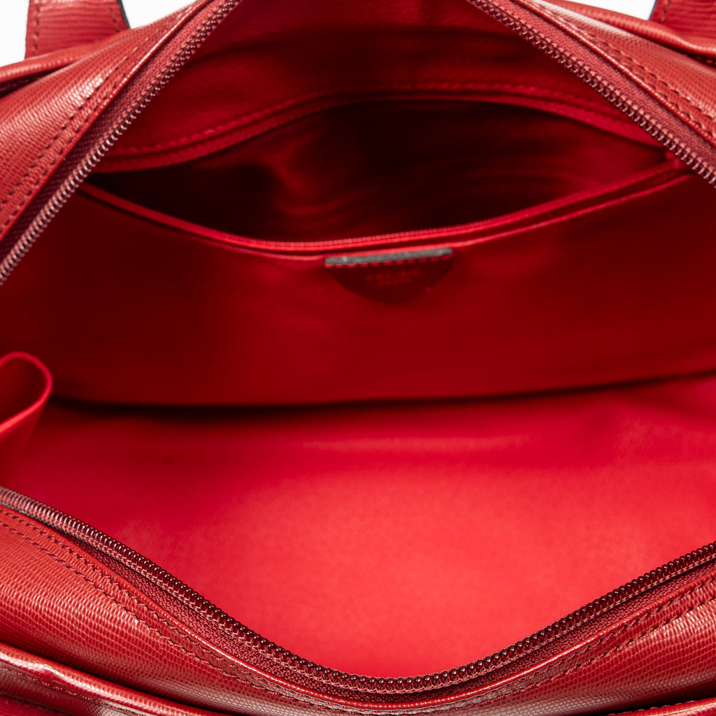 Shoulder bag Vintage Boston Red Grained Leather