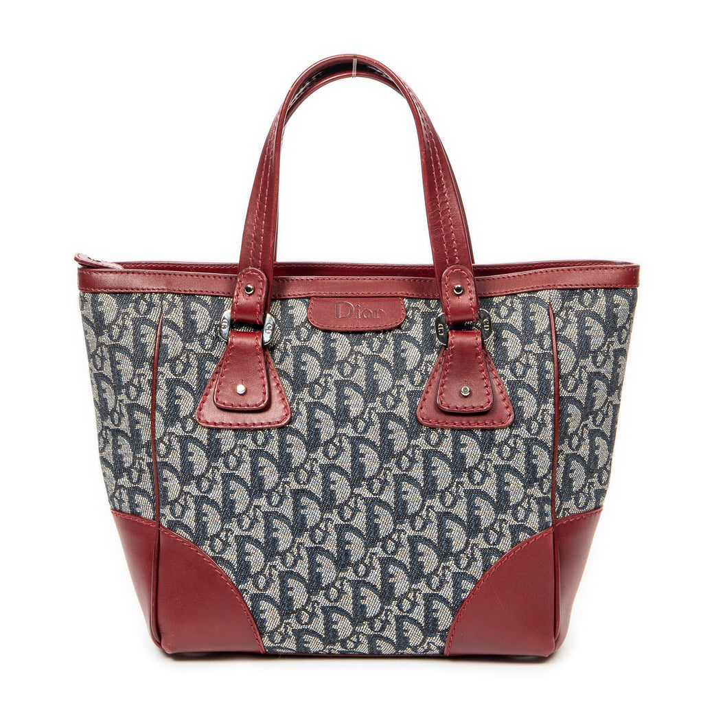 Dior - Cabas zippé Trotteur - Marine/Rouge