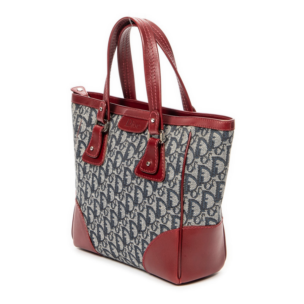 Dior - Cabas zippé Trotteur - Marine/Rouge