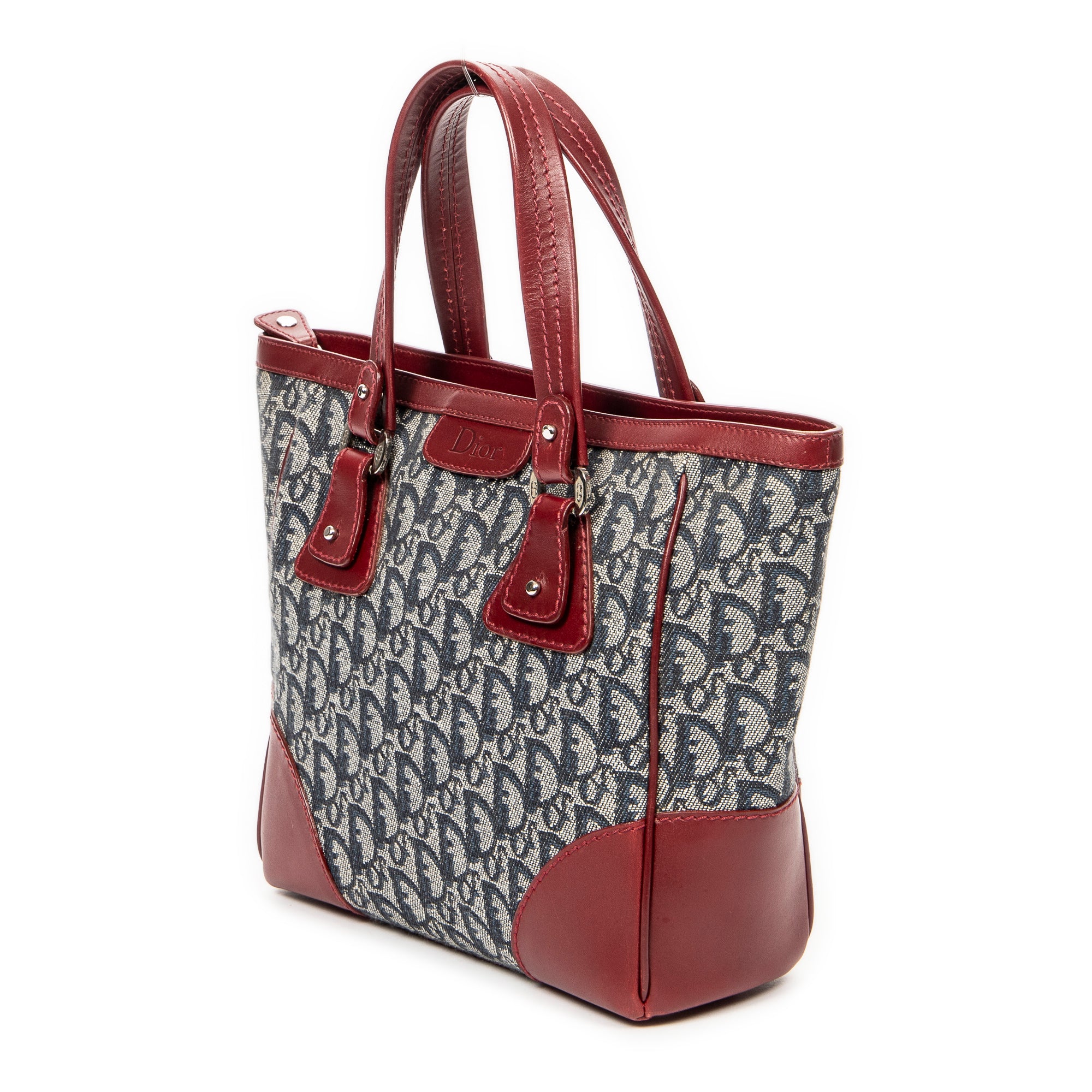 Dior - Cabas zippé Trotteur - Marine/Rouge