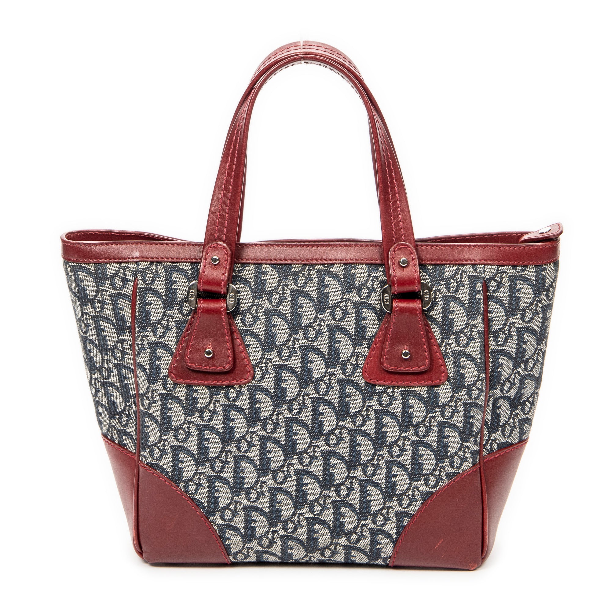 Dior - Cabas zippé Trotteur - Marine/Rouge