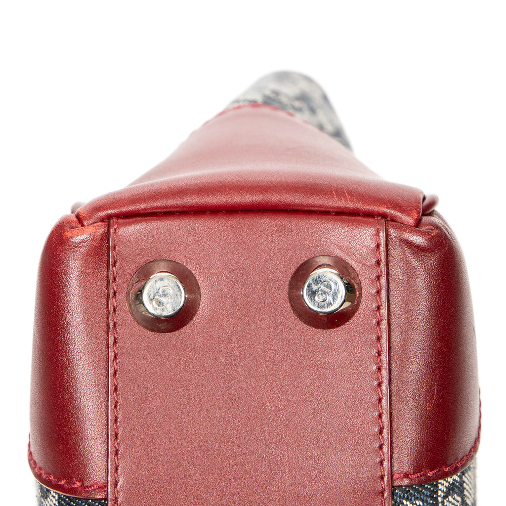 Dior - Cabas zippé Trotteur - Marine/Rouge
