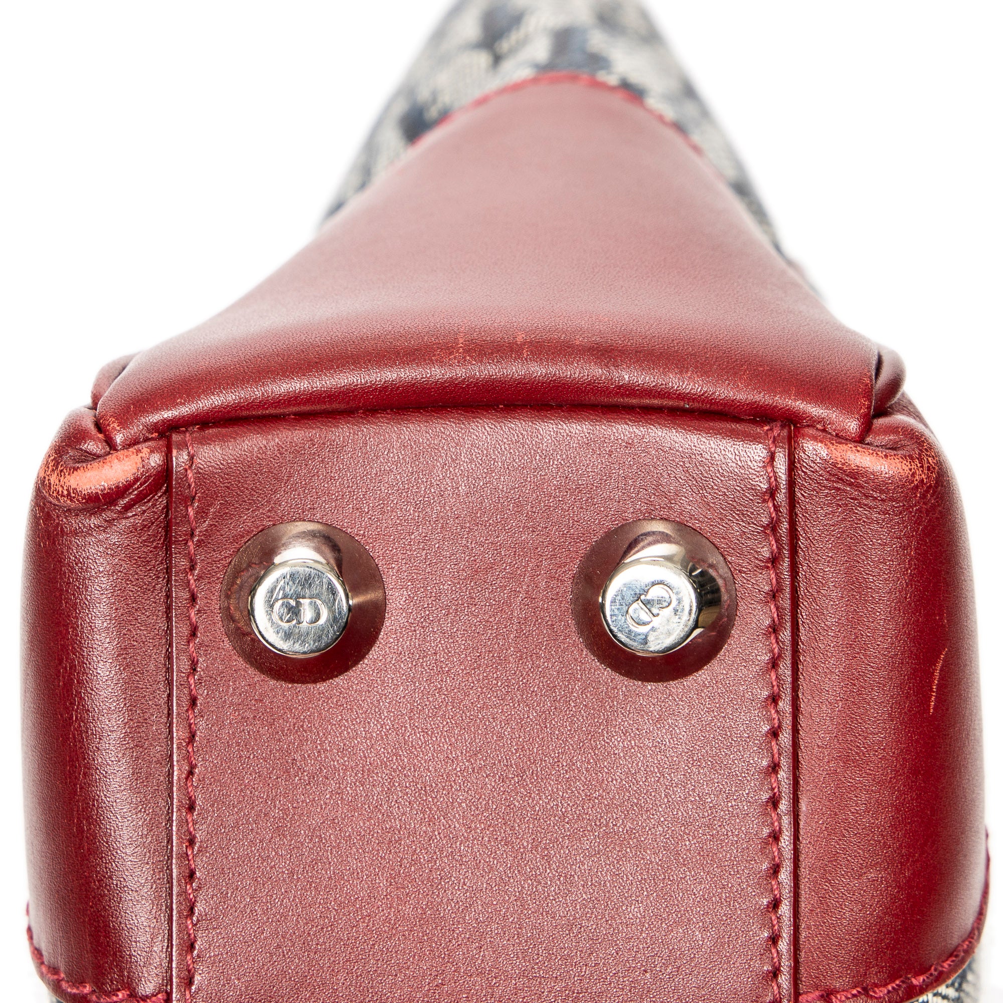 Dior - Cabas zippé Trotteur - Marine/Rouge