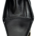 Shoulder bag Medium Torchon GG Ring Bag Black Textured Calfskin Leather