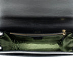 Shoulder bag Medium Torchon GG Ring Bag Black Textured Calfskin Leather