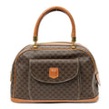 Handbag Vintage Front Pocket Dome Bag Brown Macadam Coated Canvas
